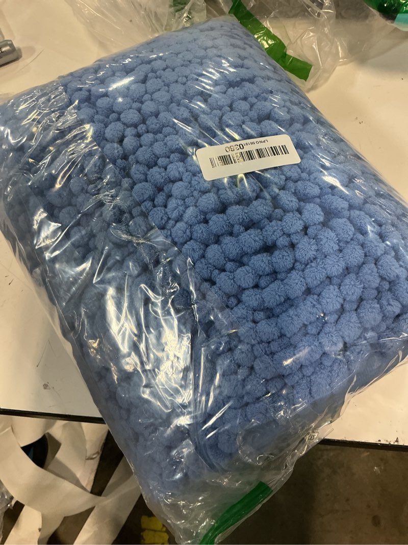 Condition photo showing Good Condition for olanly thick bathroom rugs 36x24, extra soft absorbent chenille bath rugs, rubber backing, machine wash, bath mats for bathroom floor, tub and shower, home decor accessories, cornflower blue cornflower blue rectangular 36" x 24"