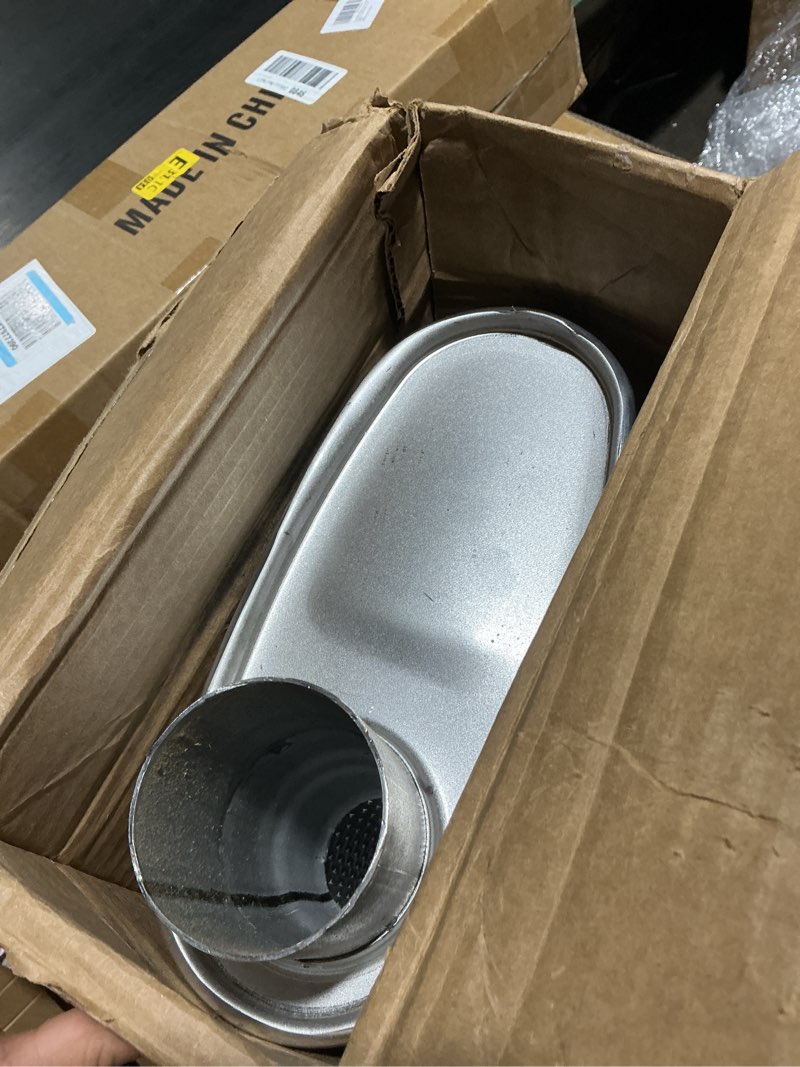 Condition photo showing Good Condition for walker installer turbo 17615 universal exhaust muffler 2.5" inlet (id) 2.5" outlet (id)