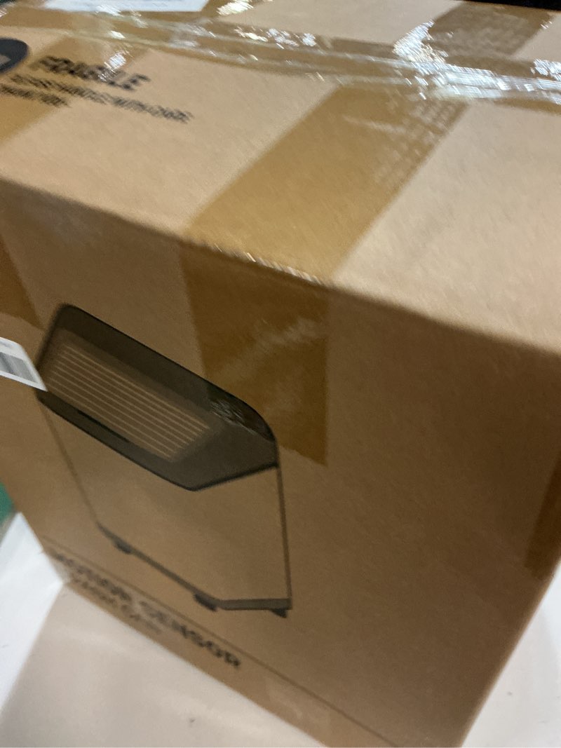 Condition photo showing Good Condition for motion sensor trash can with roll lid & wheels - automatic touchless trashcans (white, 8 gallon)