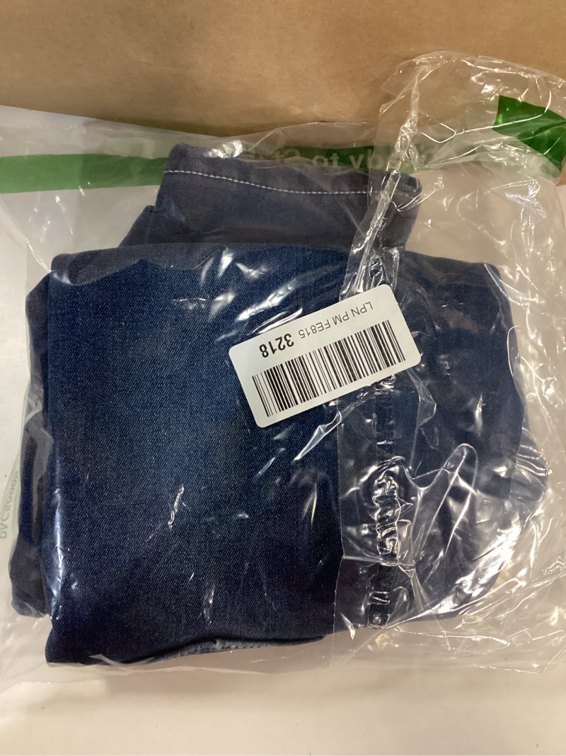 Condition photo showing New/Like New for Peacolate 4-9 Years Winter Little Girls Fleece-Lined Thicken Jeans Embroidered Butterfly Floral Deni