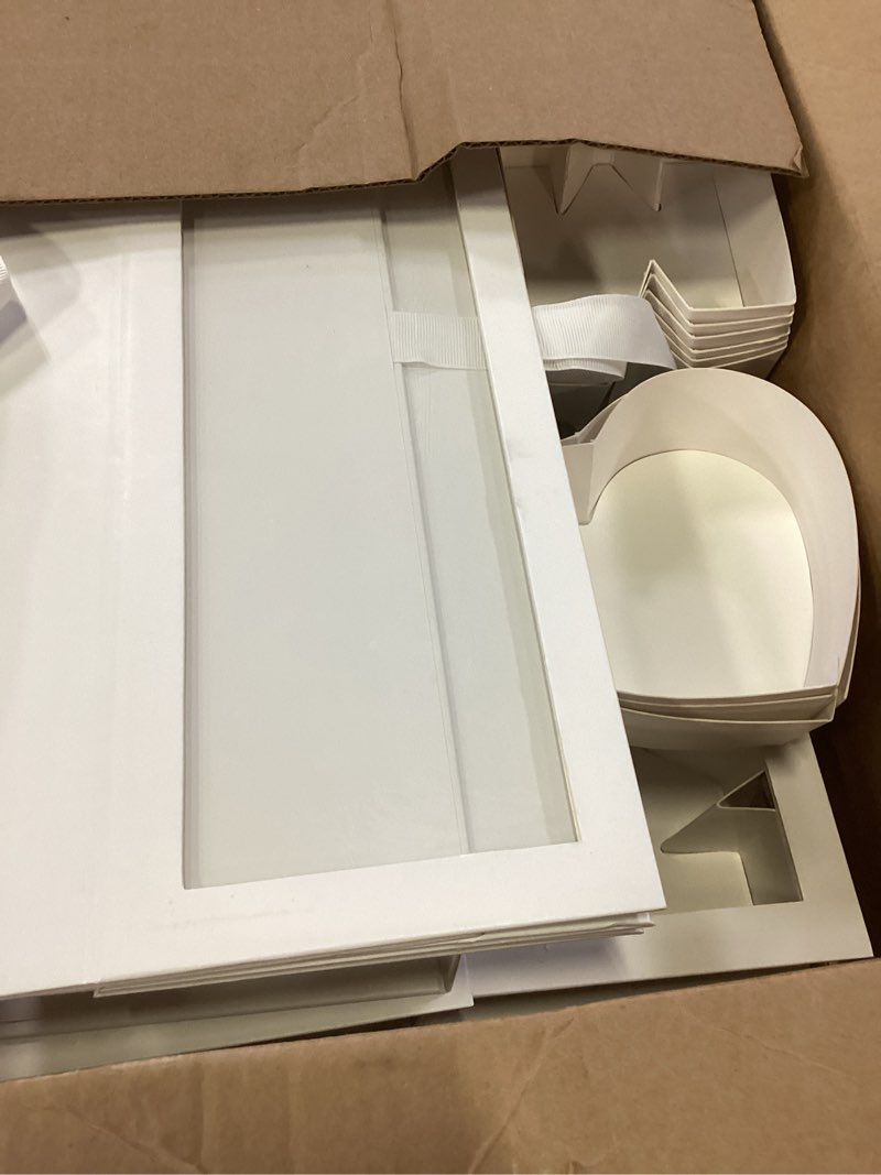 Condition photo showing Good Condition for ireer 6 pcs mom flower gift box letter shaped fillable cardboard boxes for mother's day empty floral arrangement box for flowers chocolate strawberries treats and diy mother gifts(white,mom) white mom