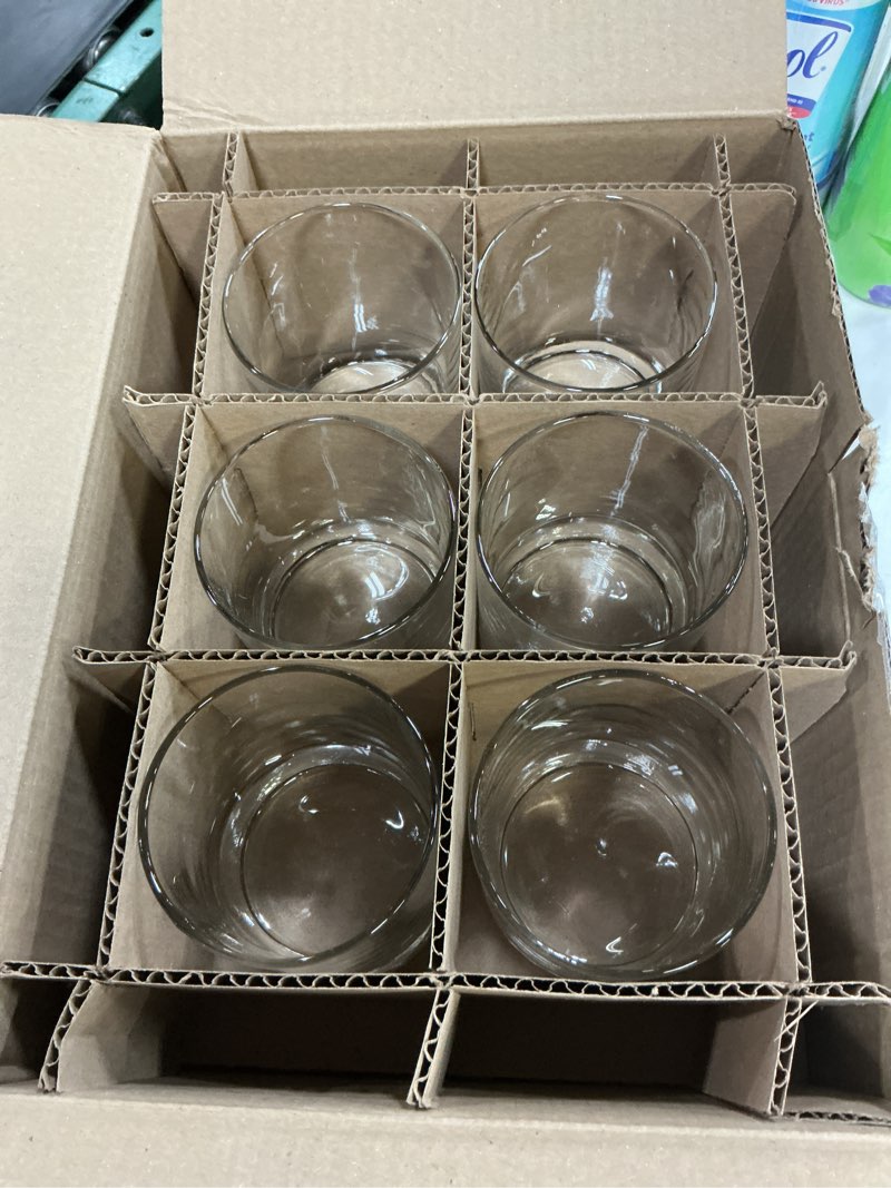 Condition photo showing New/Like New for mainstays cooler tennyson drinkware set, clear, 12 pieces