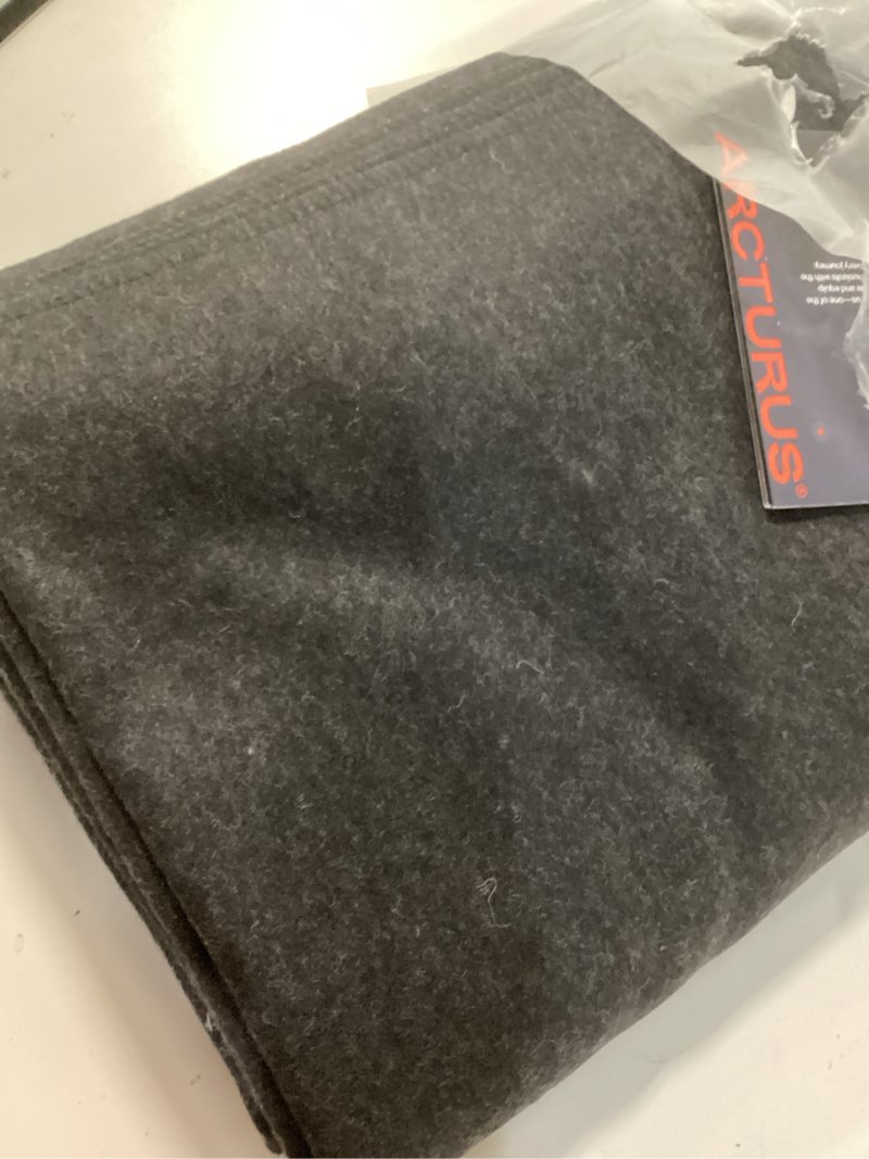 Condition photo showing Good Condition for arcturus military wool blanket - warm, thick, washable - great for outdoors, camping, stadium blanket, picnics, travel - car & bushcraft survival kits military charcoal