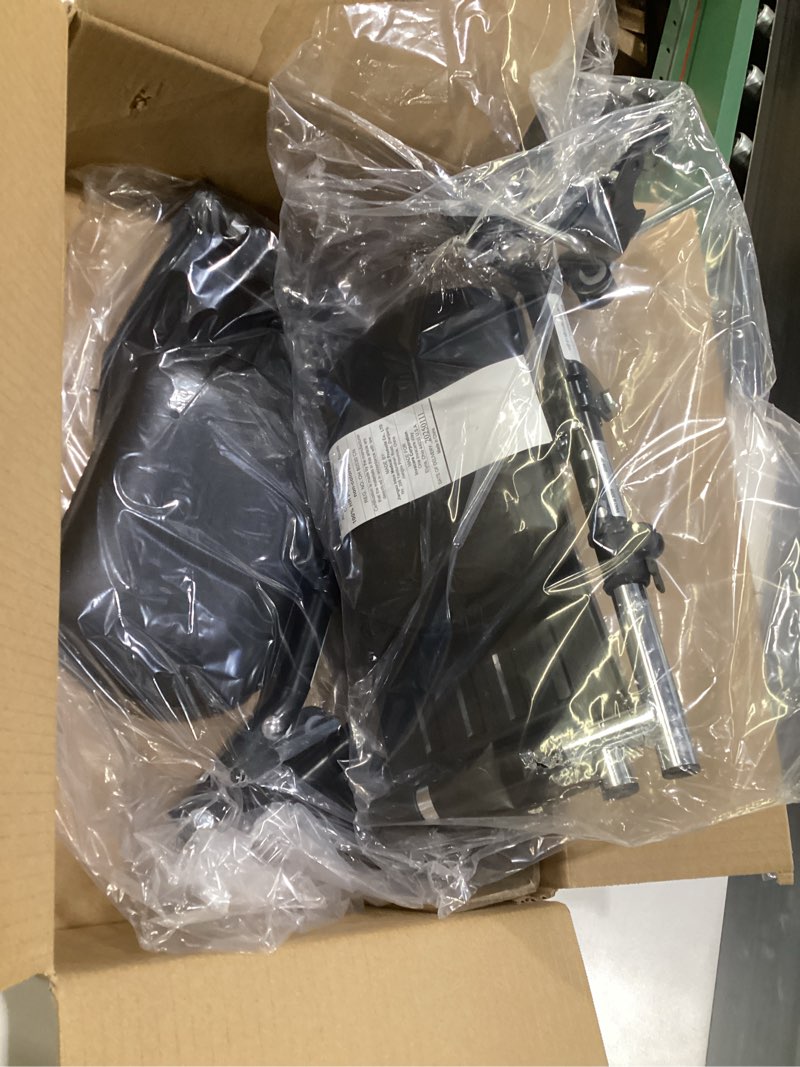 Condition photo showing Good Condition for invacare wheelchair elevating legrest with padded calf pads, footrest with swing away function, adjustable length, tool-free installation, designed for invacare wheelchair padded composite legrests