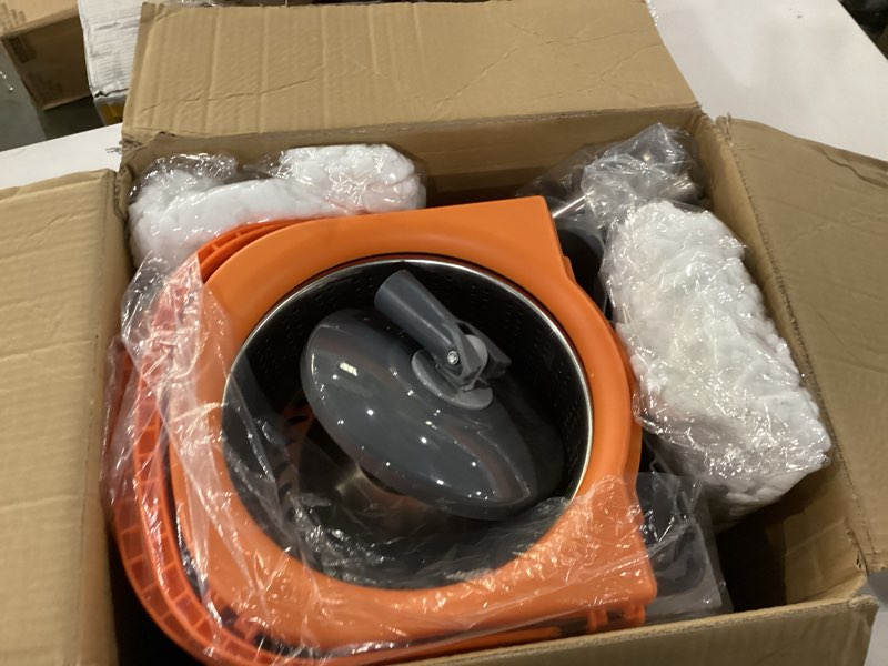 Condition photo showing Good Condition for Spin Mop and Bucket Set,Detachable Double Buckets Separate Dirty Water with Stainless Steel Wringer for Floor Cleaning,Cleaning Buckets with 4 Mop Head Replacements for Household Use A-a93 Detachable bucket