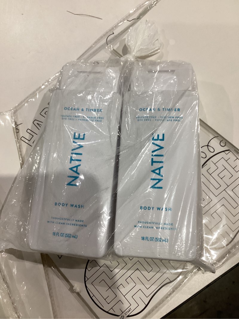 Condition photo showing New/Like New for Native Body Wash Contains Naturally Derived Ingredients | For Women & Men, Sulfate, Paraben, & Dye Free Leaving Skin Soft and Hydrating | Cashmere & Rain 18 oz - 2 Pk Cashmere & Rain 18 Fl Oz (Pack of 2)