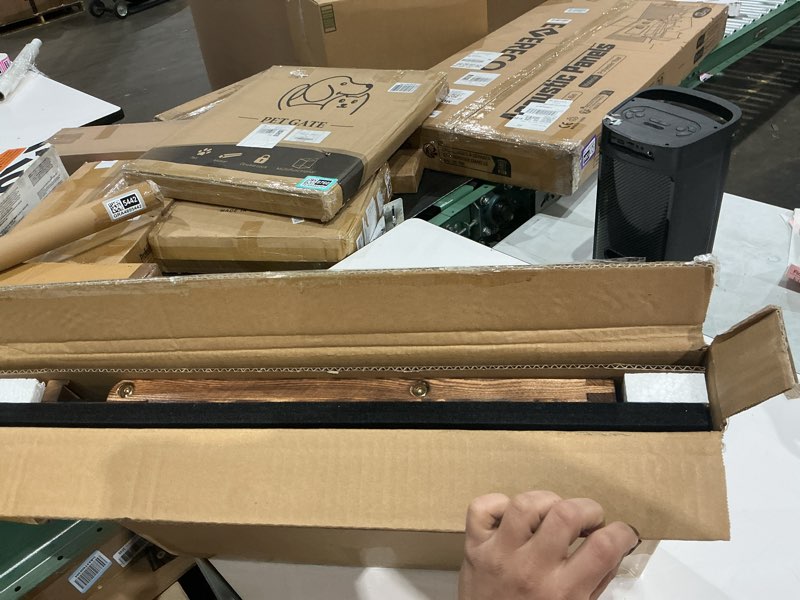 Condition photo showing Good Condition for tektalk foldable jigsaw puzzle board with 3 angle adjustable bracket/stand, lightweight portable puzzle mat plateau with wooden easel, foldaway felt puzzle table, for up to 1000 pieces - black