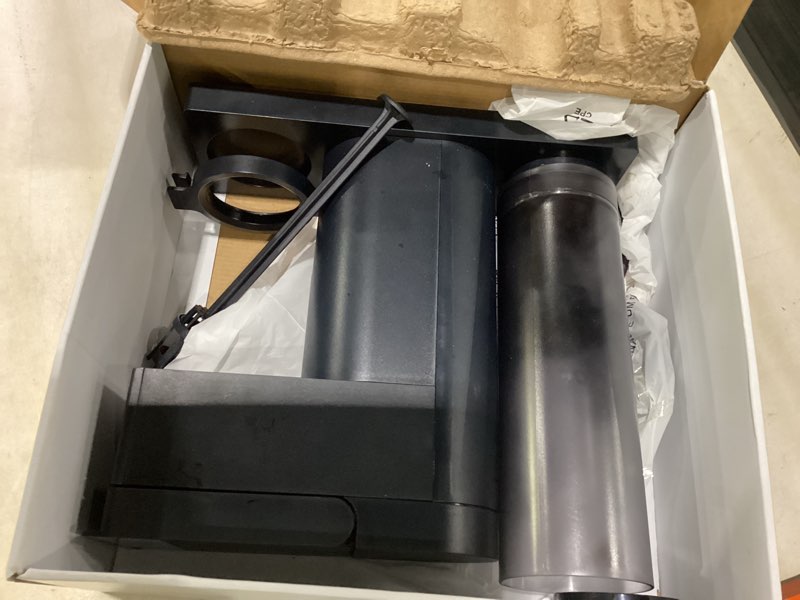 Condition photo showing As Is for chefman caffeinator single serve coffee maker, brew kcups & grounds, drip coffee machine with brew strength settings, iced coffee function, 48 oz. removable water reservoir midnight