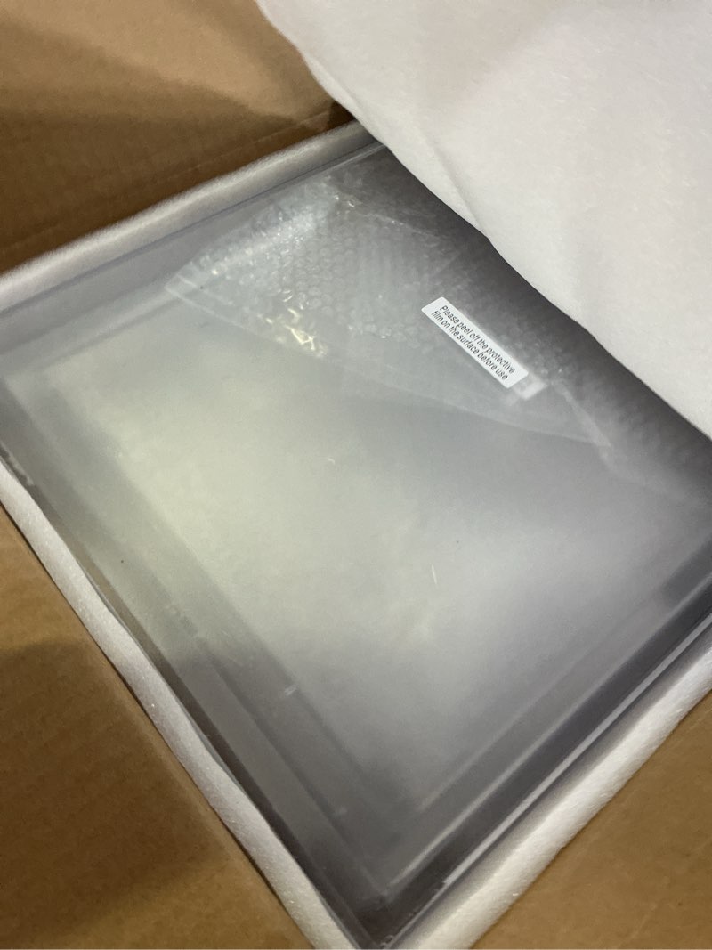 Condition photo showing New/Like New for leinuosen 7 pcs extra large buffet risers set 10" to 16" rectangle acrylic display box catering dessert table riser food display decorative stand with hollow bottom for catering supplies(clear) clear 10" to 16" rectangle