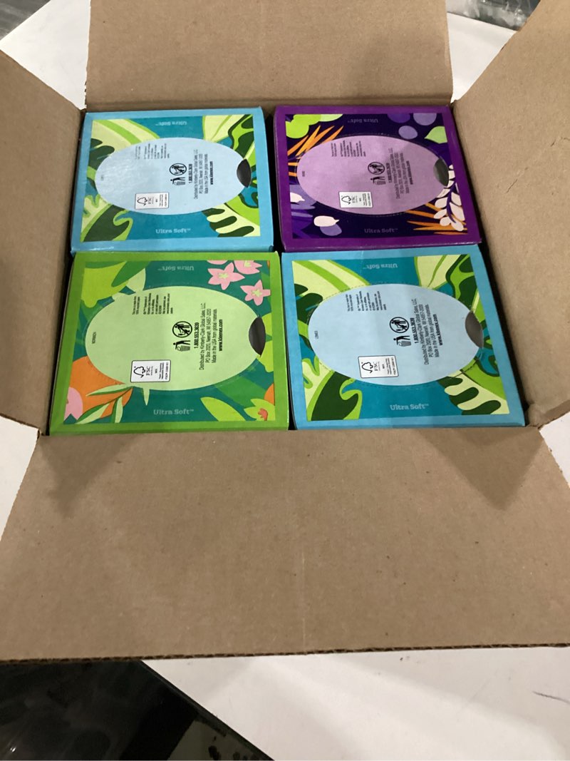 Condition photo showing New/Like New for kleenex ultra soft facial tissues, 8 cube boxes, 80 tissues per box, 3-ply, packaging may vary white 80 tissues (pack of 8)