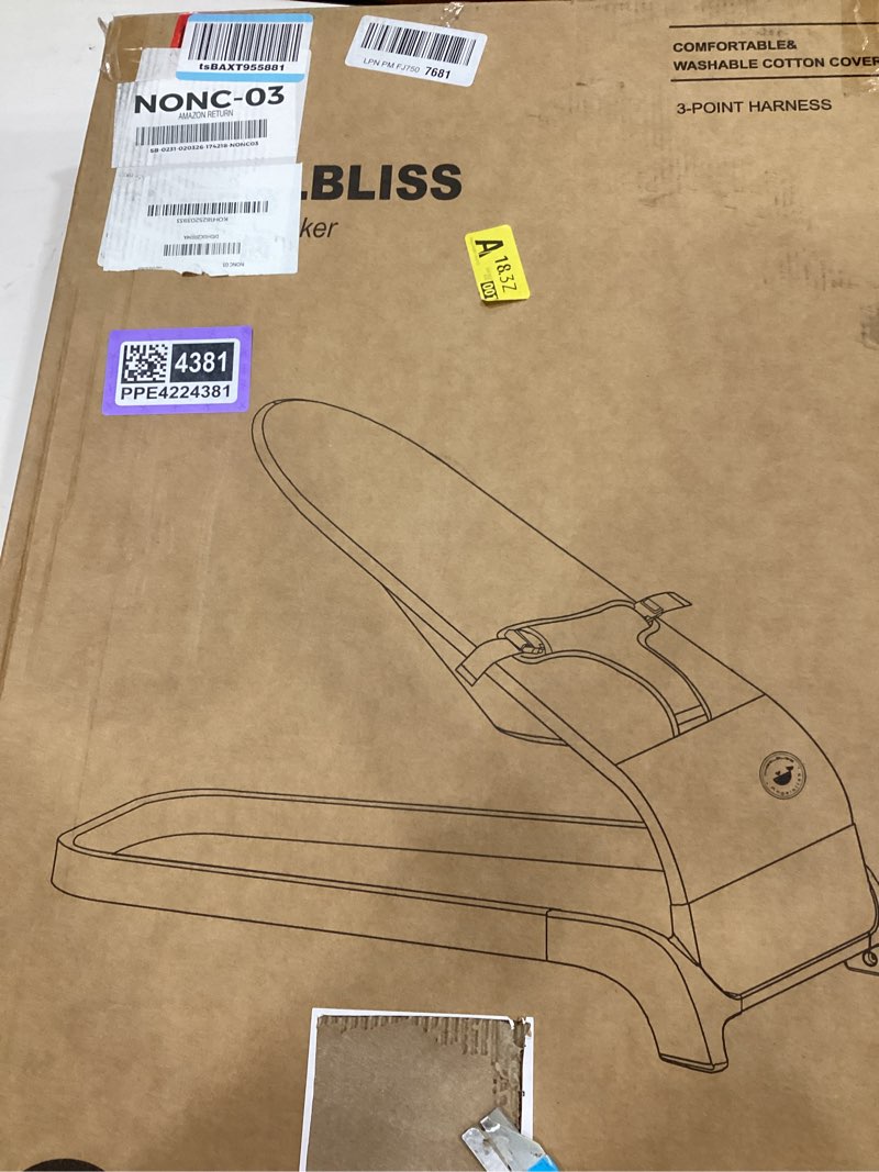 angelbliss baby bouncer, portable bouncer seat for babies, infants bouncy seat with cotton fabric, n