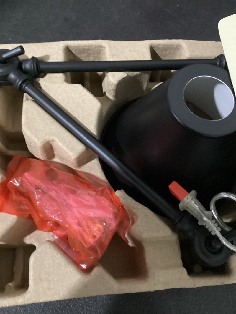 Condition photo showing Good Condition for possibly used allen + roth halterman 6.7-in w 1-light matte black farmhouse incandescent wall sconce