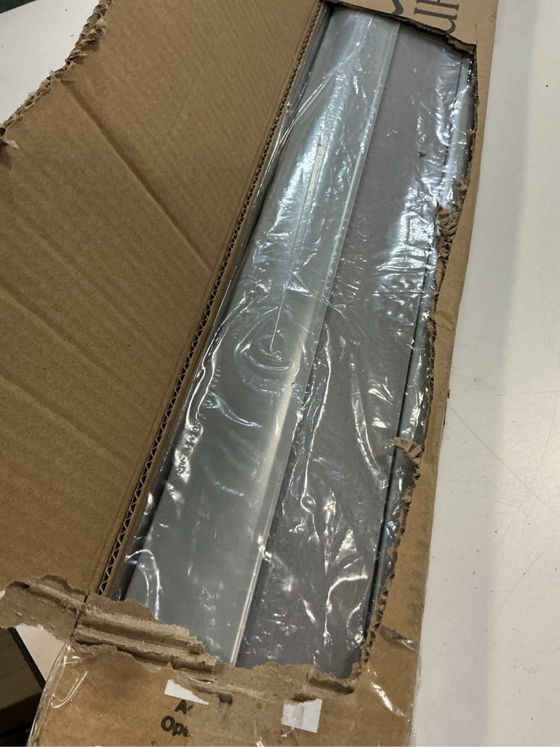 Condition photo showing Good Condition for no drill cellular shades for indoor windows, thermal insulating & noise reducing honeycomb blinds, free stop cordless blackout shades, grey, 33" w x 64" h 33"w x 64"h grey(blackout)