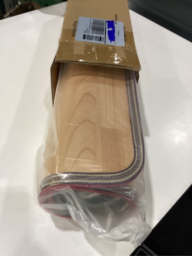 Condition photo showing New/Like New for Heated Floor Mat, Foot Warmer Under Desk, Feet Heating Pad with 10 Heat Settings and Timer, Fast Heating for Office, Home, Study Play Room 120V 120W 18.5x26.4 inch NJ 18.5x26.4 Inch Daqi