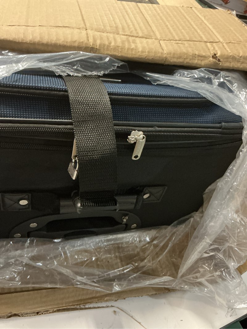 Condition photo showing Good Condition for Travel Select Amsterdam Softside Expandable Luggage with Rolling Wheels, Navy, 29-Inch Large 29-Inch Large Navy