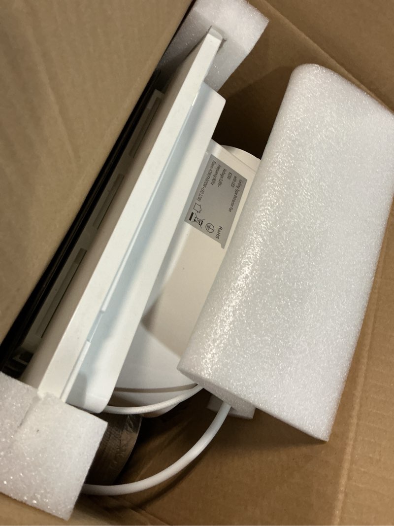 Condition photo showing Good Condition for 12" ultra quiet bathroom exhaust fan with 6500k led light, 1.0 sone 120 cfm, 10x10 mount, 1500 lm ceiling ventilation fan, energy efficient 6500k-white