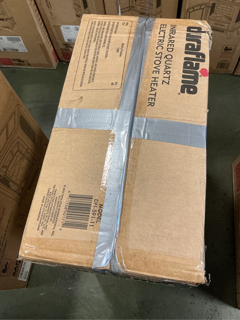 Condition photo showing New/Like New for duraflame Infrared Quartz Electric Stove Heater - DFI-591-11 - Sky Blue