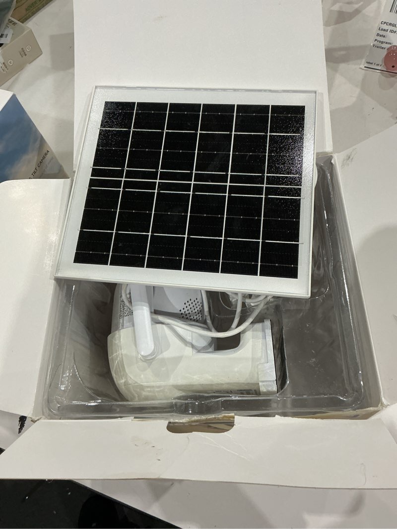 Condition photo showing As Is for moes 4g lte cellular solar security camera, lifetime free unlimited data 2k wireless outdoor surveillance, color night vision, ai pir motion sensor detection, built-in vsim card, 32gb storage lifetime free unlimited cellular data