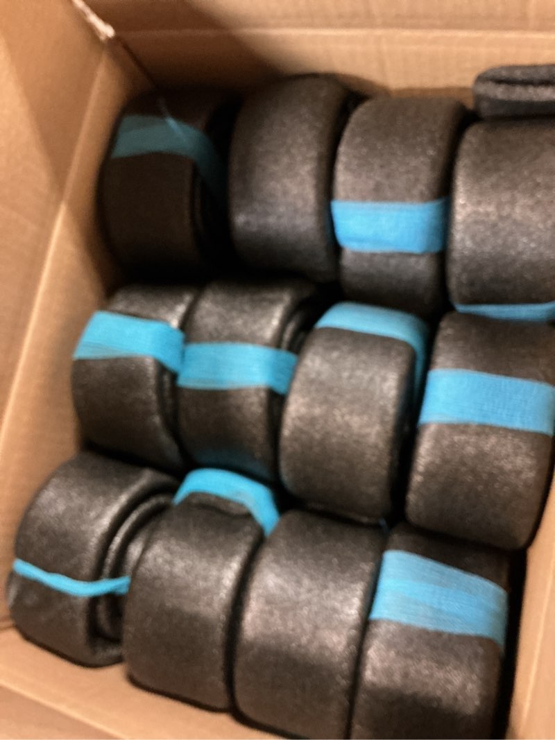 Condition photo showing Good Condition for 1" trampoline pole foam covers, trampoline pole foam padding replacement, 35.4'' length each enclosure sleeve, black, 12 pcs