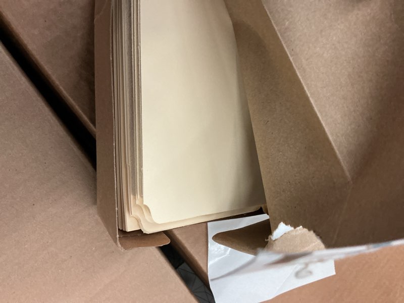 Condition photo showing Good Condition for office depot file folders, 1/3 tab cut, letter size, manila, pack of 100, od752 1/3
