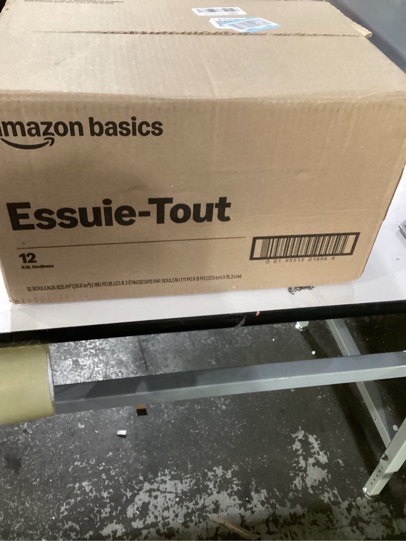 Condition photo showing New/Like New for Amazon Basics 2-Ply Flex-Sheets Paper Towels, 12 Basics Rolls = 32 Regular Rolls, Everyday Value with 150 Sheets per Roll 1 Count (Pack of 12)