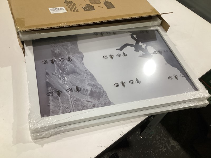 Condition photo showing Good Condition for KTKDE 11x17 Picture Frame White Wooden 3 Pack, Shatter Resistant Glass, Rectangle Photo Frame for Photos,Studio Gallery Wall Hanging Posters & Art Prints White 11X17-3Pack