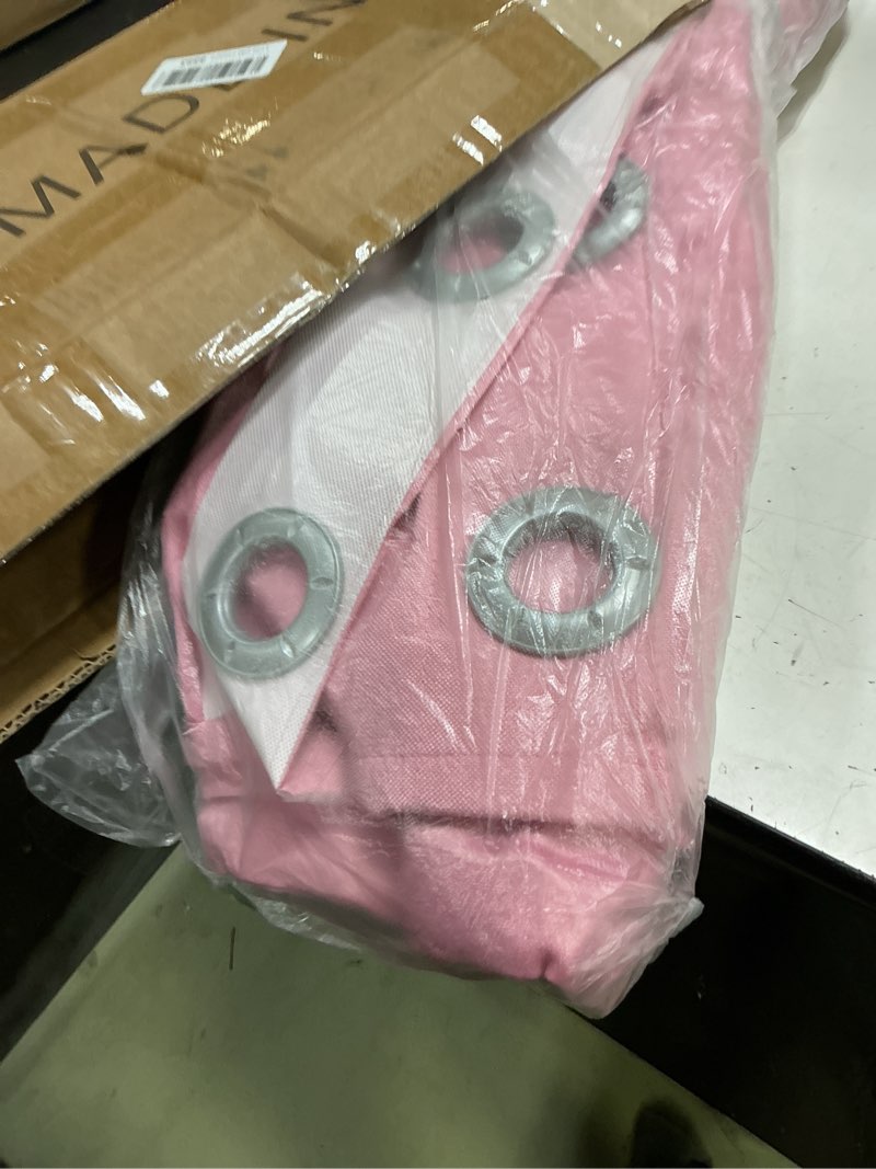 Condition photo showing Good Condition for hiyougo fitting room kit, clothing store dressing room, corner changing room with black u rod and thick blackout curtains, fashion privacy shelter tend cabana (color : pink, size : 95cm) pink 95cm