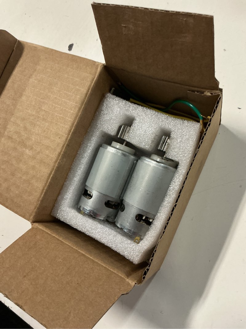 Condition photo showing Good Condition for 2pcs 24 volt rs555 35000rpm high-speed 7r motor (19t) for fisher price power wheels kids ride on car upgrade,pair of 12v&18v&20v&24v rs555 19t motor for kid's kid's ride on vehicals diy 2pcs 24v 19t