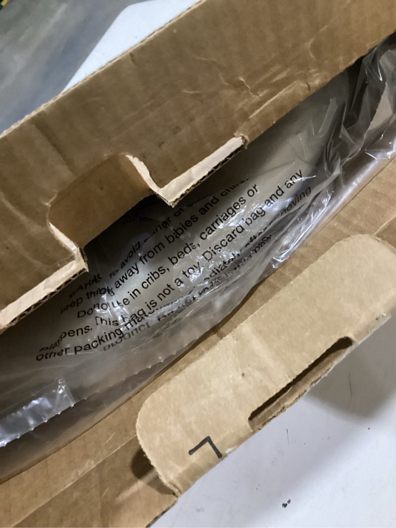 Condition photo showing Good Condition for centoco elongated toilet seat, closed front with cover, residential, top mount plastic hinge, plastic, made in the usa, 600-106, bone closed front / made in the usa elongated bone