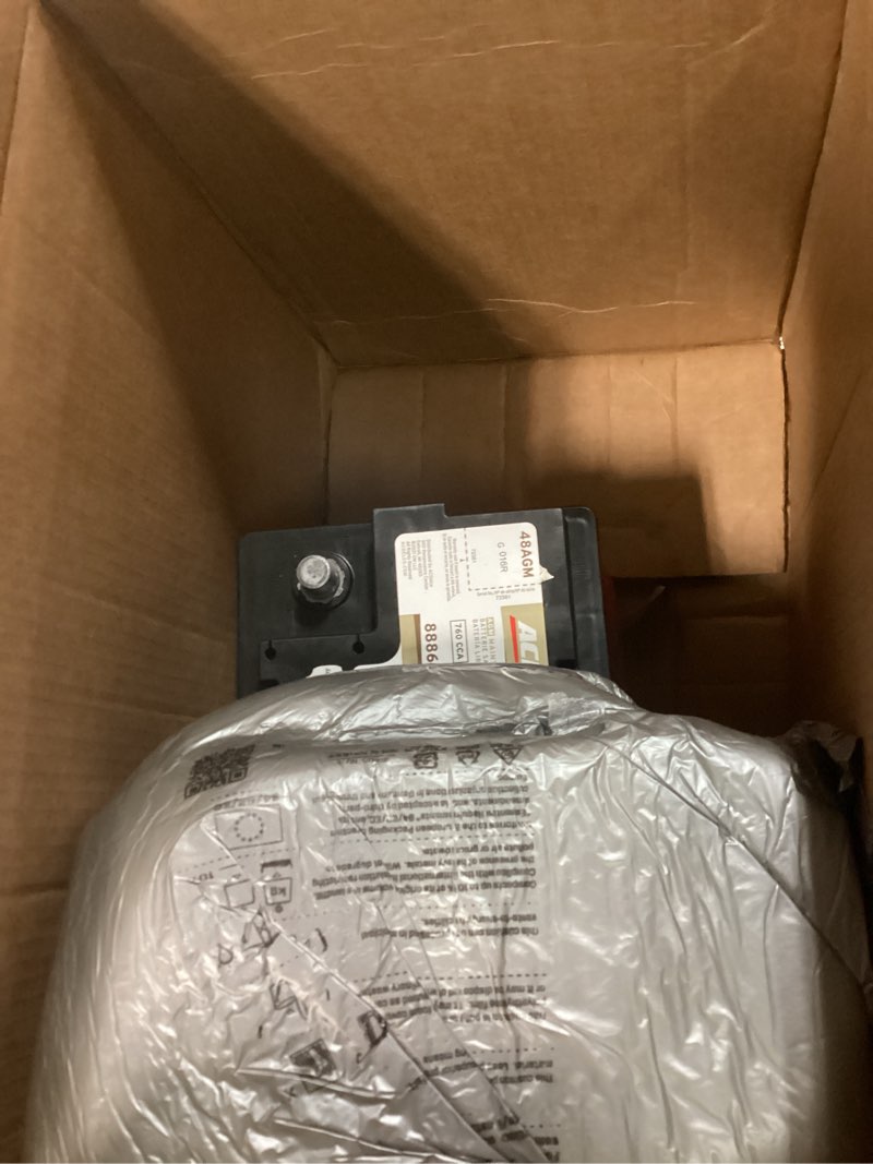 Condition photo showing As Is for acdelco gold 48agm (88864541) 36 month warranty agm bci group 48 battery