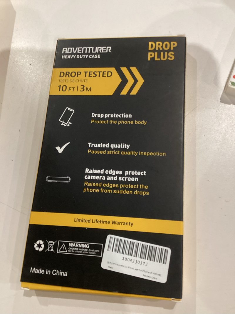 Condition photo showing New/Like New for Magnetic for iPhone 16e Case 2025[Skin-Friendly] [12FT Military-Grade Drop Protection] [Fit for Magnetic Accessories] Sleek Anti-Scratch Semi-Transparent Case for iPhone 16e, 6.1-inch, Black