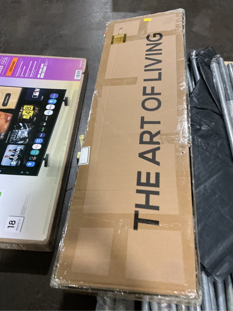 Condition photo showing As Is for Queen Size Bed Frame with Upholstered Wingback Headboard, Easy Assemnly Platform Bed and Heavy Duty Wooden Slats Support, Noise-Free, No Box Spring Needed (Light Gray, Queen)