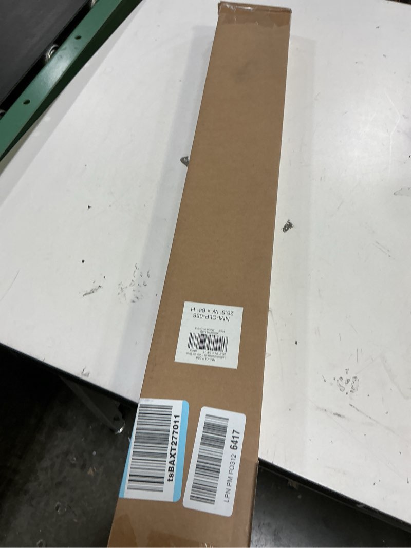 Condition photo showing New/Like New for lazblinds no tools no drill 1" vinyl mini blinds, cordless blinds for windows, light filtering horizontal window blinds & shades, 26 1/2" w x 64" h, white cordless-white 26 1/2" w x 64" h