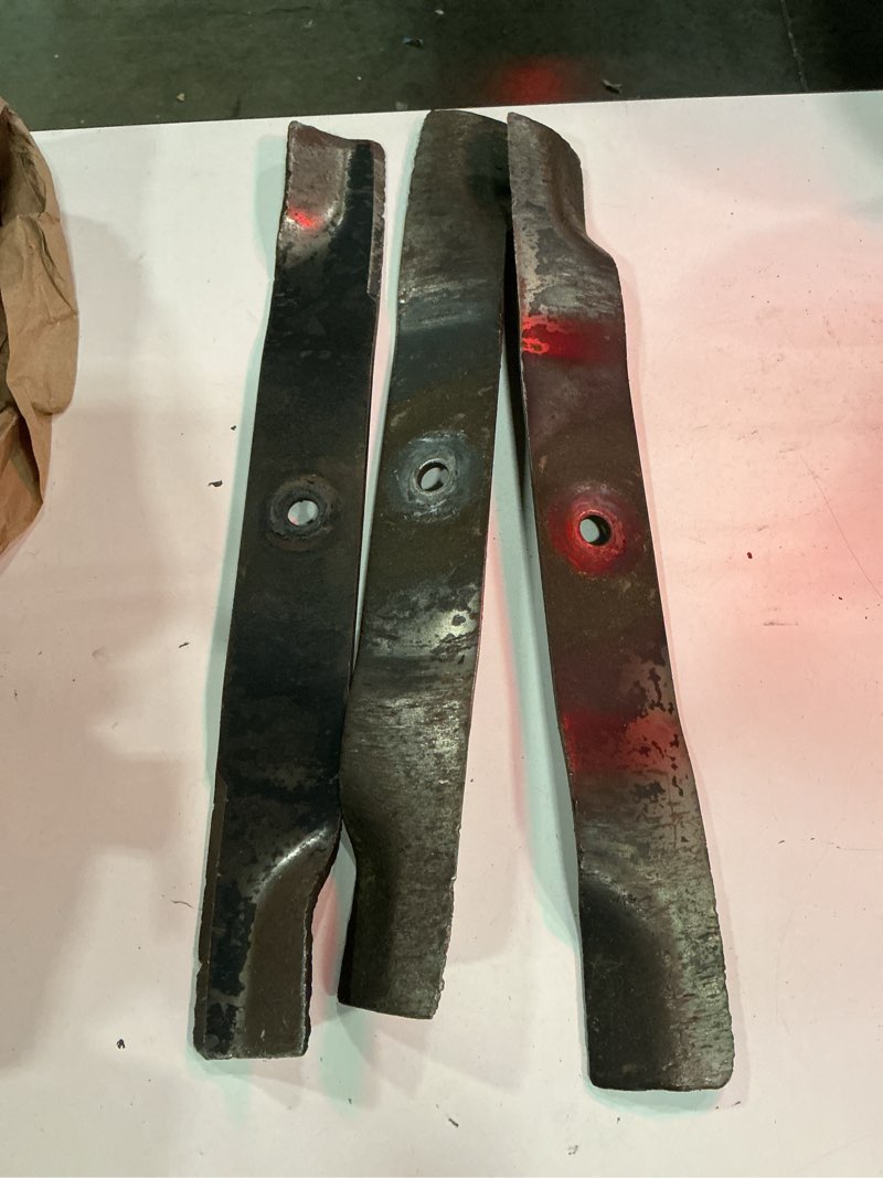 Condition photo showing As Is for john deere original equipment 3 blades #tcu15881(3)