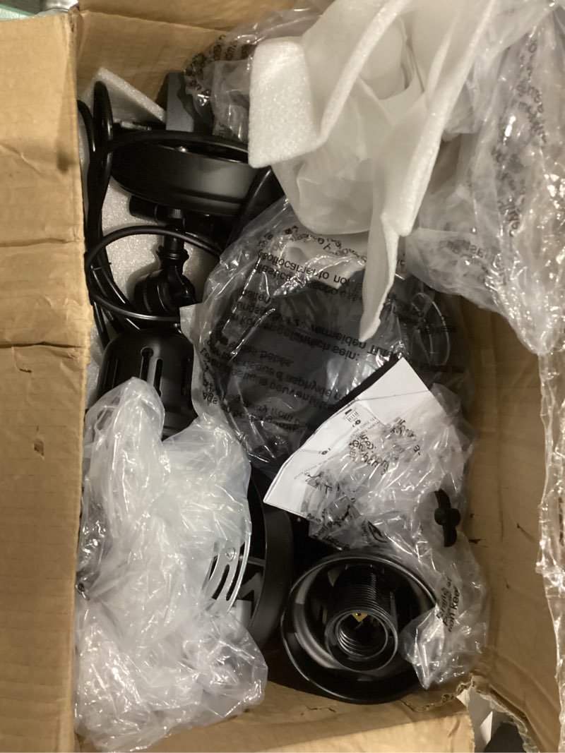 Condition photo showing As Is for 2 Pack Plug in Wall Sconces with Remote, Dimmable, Adjustable Colors, Swing Arm Wall Lamps, Wall Sconces Set of Two with Timer & Night Light, Plug-in or Hardwired (Black, with Bulbs+Remote) Black, With Bulbs+Remote 2 Pack