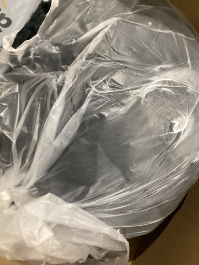 Condition photo showing As Is for Heated Blanket Queen Size with 1/2/4/6/8 Hours Auto-Off 10 Heat Level, 72'' * 84'' Cozy Faux Rabbit Fur Bubble Electric Blanket with Overheat Protection(Dark Grey) Dark Grey 72''*84''