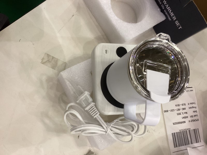 Waipfaru Coffee Mug Warmer & Mug Set for Desk, Heated Coffee Cup Warmer with Auto Shut Off, Electric