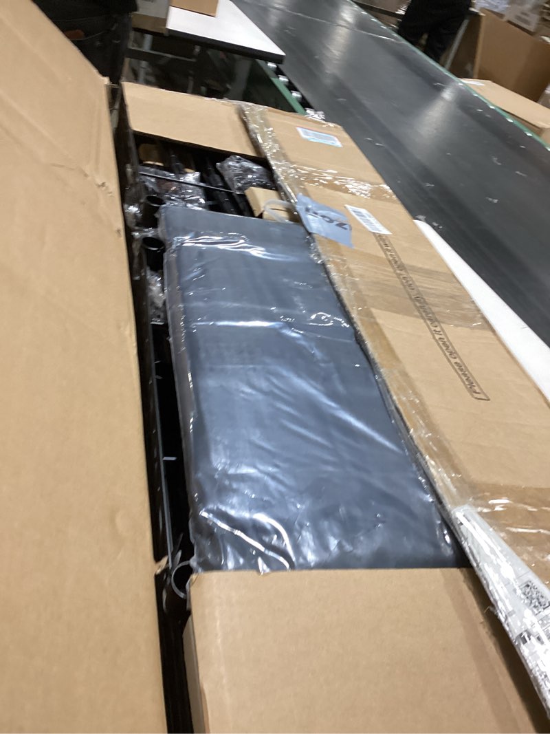 Condition photo showing Good Condition for H50C Extra Large Clothes Rack with Cover, Freestanding Portable Closet, Covered Clothing Racks for Hanging Clothes, Heavy Duty Garment Rack, Wardrobe Closet with Black Cover Max Load 1350 Lbs Black Rack with Black Cover