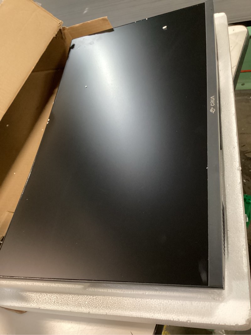Condition photo showing As Is for CRUA 24” Curved Gaming Monitor, 180Hz/144Hz FHD 1080P, Support 120% sRGB, AMD FreeSync, Low Motion Blur, Wall Mount Installs Compatible, for Office and Games(HDMI 1.4 & DP 1.2) – Black 24inch FHD 180Hz