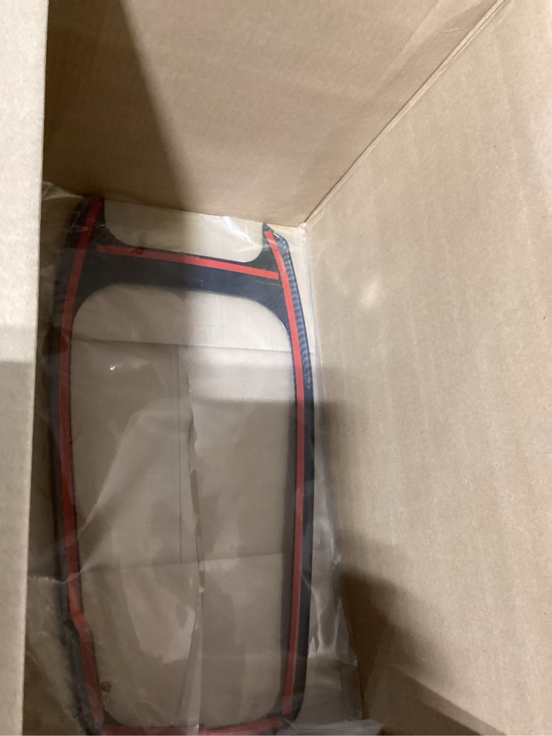 Condition photo showing New/Like New for aoskonology bestevmod for mach e center console trim sticker cover accessories compatible with 2021-2026 mustang mach-e accessories (carbon fiber) carbon fiber center console