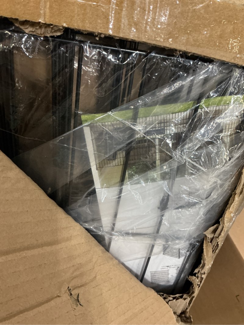 Condition photo showing Good Condition for 10 panels no dig decorative outdoor garden fence for yard, 40 in(h) x 23.6 ft(l) animal barrier fencing rustproof metal wire panel border for dog, rabbits, and patio temporary ground stakes 10 panels-23 ft(l) x 40 in(h?