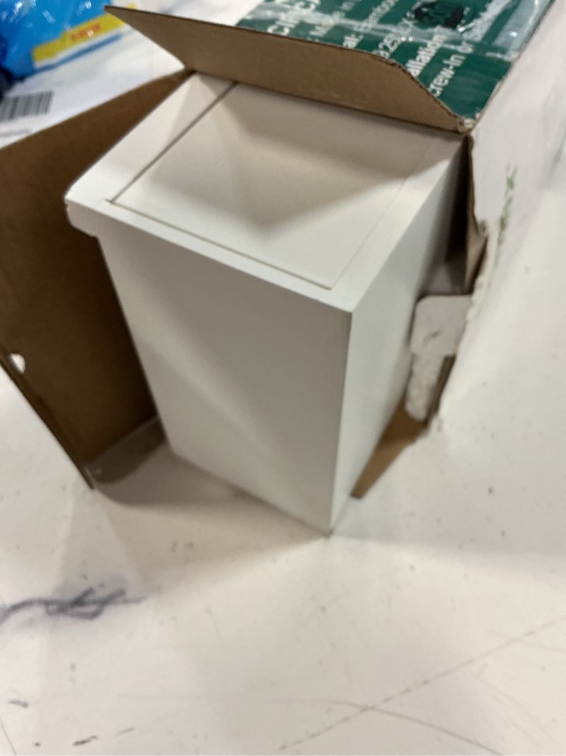 Condition photo showing New/Like New for domax white toilet paper holder with shelf,wall mount/adhesive bathroom toilet paper holder,bamboo wood tissue toilet roll holder with storage drawer for organizer wipes,fits any room, large