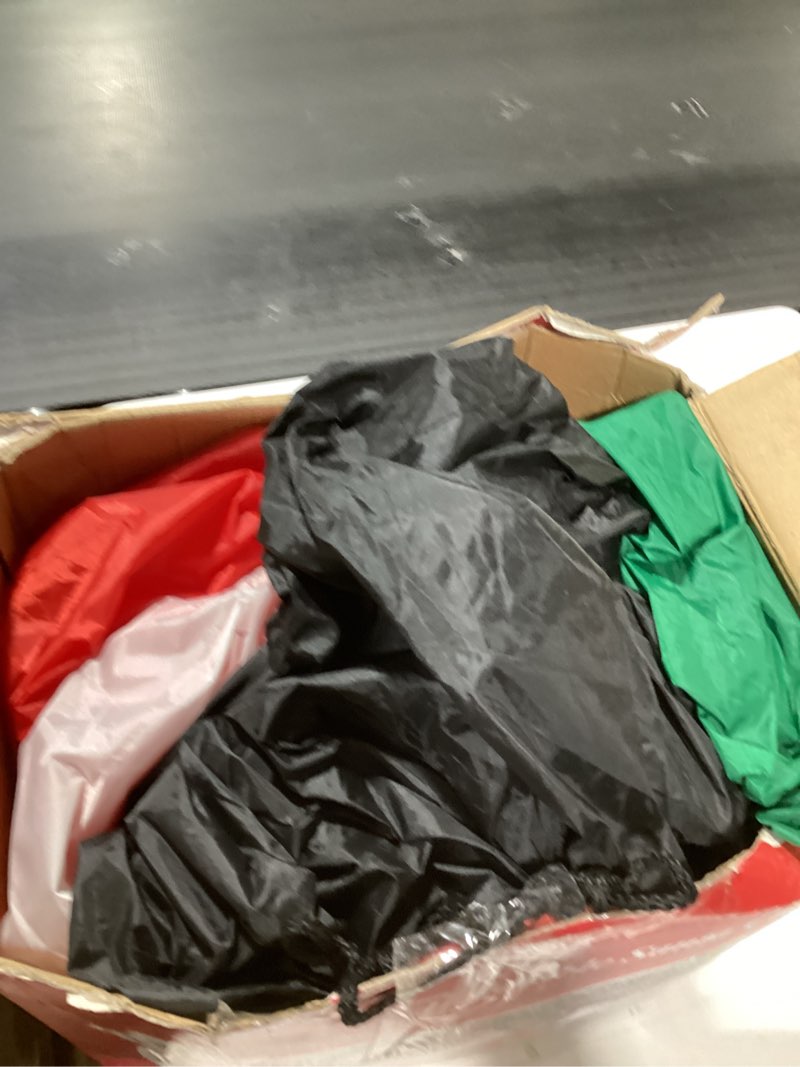 Condition photo showing As Is for 12FT Giant Christmas Inflatable Santa Claus with Cane Candy and Gift Bag Yard Decors, Easy Installation and Storage, Built-in Bright LED Lights for Xmas Outdoor Garden Lawn Holiday Party Decoration 12 FT Santa