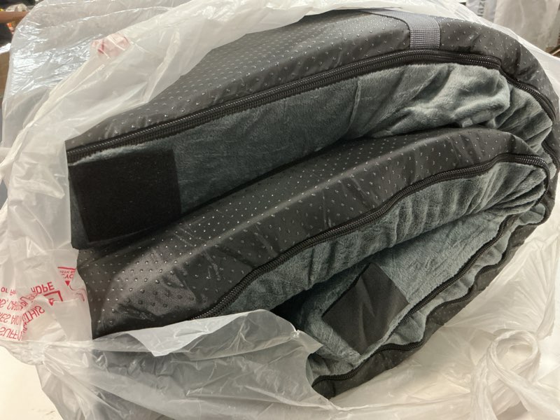 Condition photo showing As Is for cymula memory foam camping mattress pad,3inch sleeping pad for camping,non-slip bottom floor cot mattress bed with retaining portable roll up mattress pad mat for travel truck guest bed tent