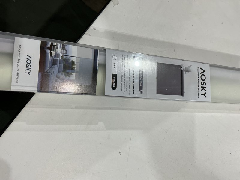 Condition photo showing Good Condition for aosky cordless roller shades blackout blinds for windows room darkening rolled up shades with spring system, uv protection window shades door blinds for home and office (50" w x 72" h, ivory white) 50"w x 72"h ivory
