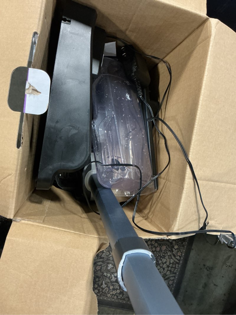 Condition photo showing As Is for bissell crosswave edge cordless plus wet dry vacuum & mop, floor cleaner with zerogap edge cleaning, tangle-free brush roll, extra brush rolls, filters, hard floor cleaner solution included, 4329g
