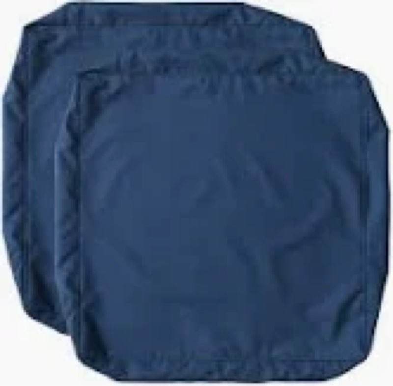 Zipper Navy blue cushion cover for patio