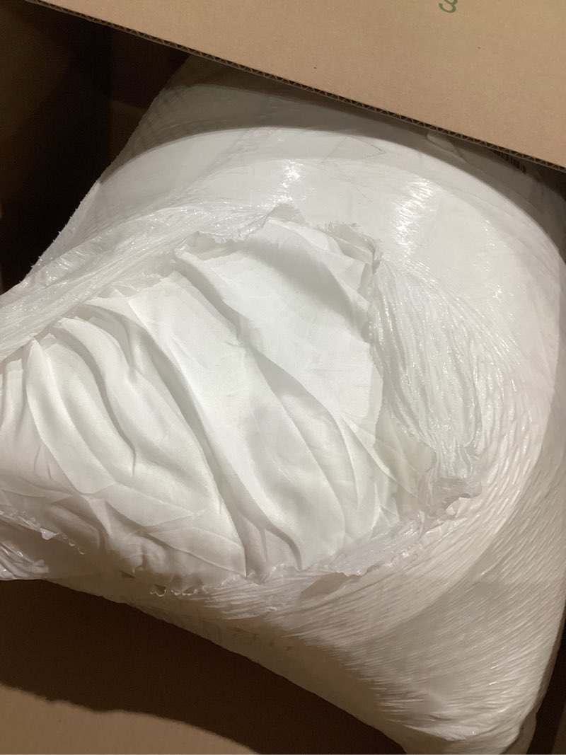 Condition photo showing As Is for bedluxury queen mattress topper extra thick pillowtop mattress pad cover cooling and plush with 8-21 inch deep pocket 3d snow down alternative fill white queen
