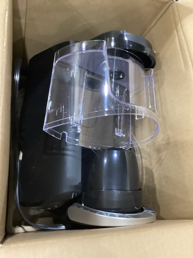 Condition photo showing As Is for USED NOT TESTED Keurig K-Compact Single-Serve K-Cup Pod Coffee Maker, with 3 Brew Sizes, Smart Start Feature, 36oz Removable Reservoir, Black