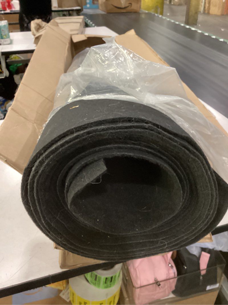 Condition photo showing As Is for similar to stock photo felt furniture pads, non slip cuttable black heavy duty felts strip roll for protecting hardwood floors chair wall protector (1 pack)